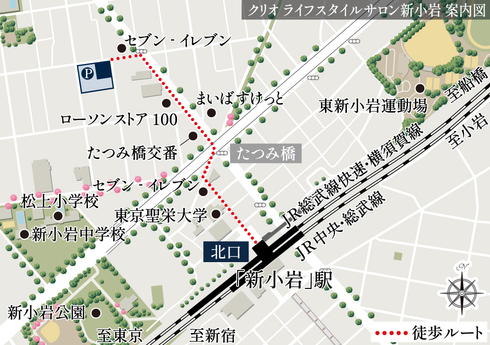 クリオ ラベルヴィ本八幡：モデルルーム地図