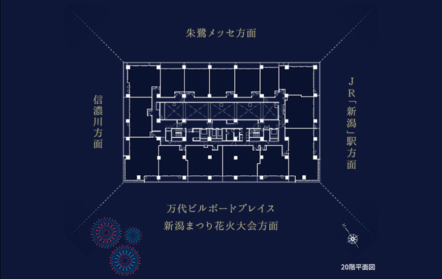ザ・サーパスタワー新潟万代シテイ 都市と自然を展望する贅沢を