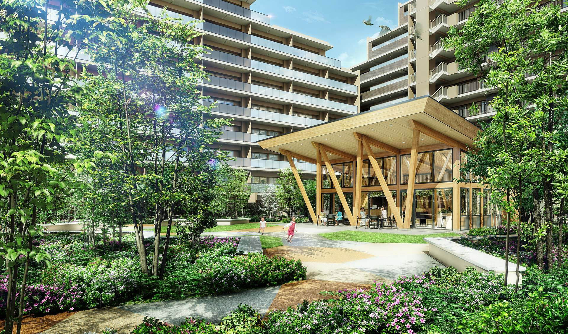 Grace Garden 小平小川東 14階建て・全628邸、敷地面積2.2ha超の、豊かな自然が寄り添う次世代へのレジデンス。