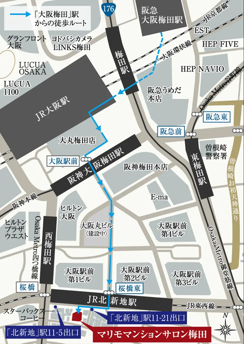 ソルティア上町台高津公園：モデルルーム地図