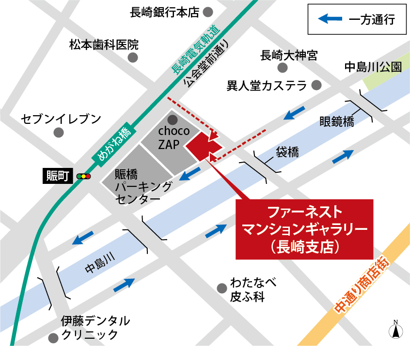 ファーネスト桜町通りタワー：モデルルーム地図
