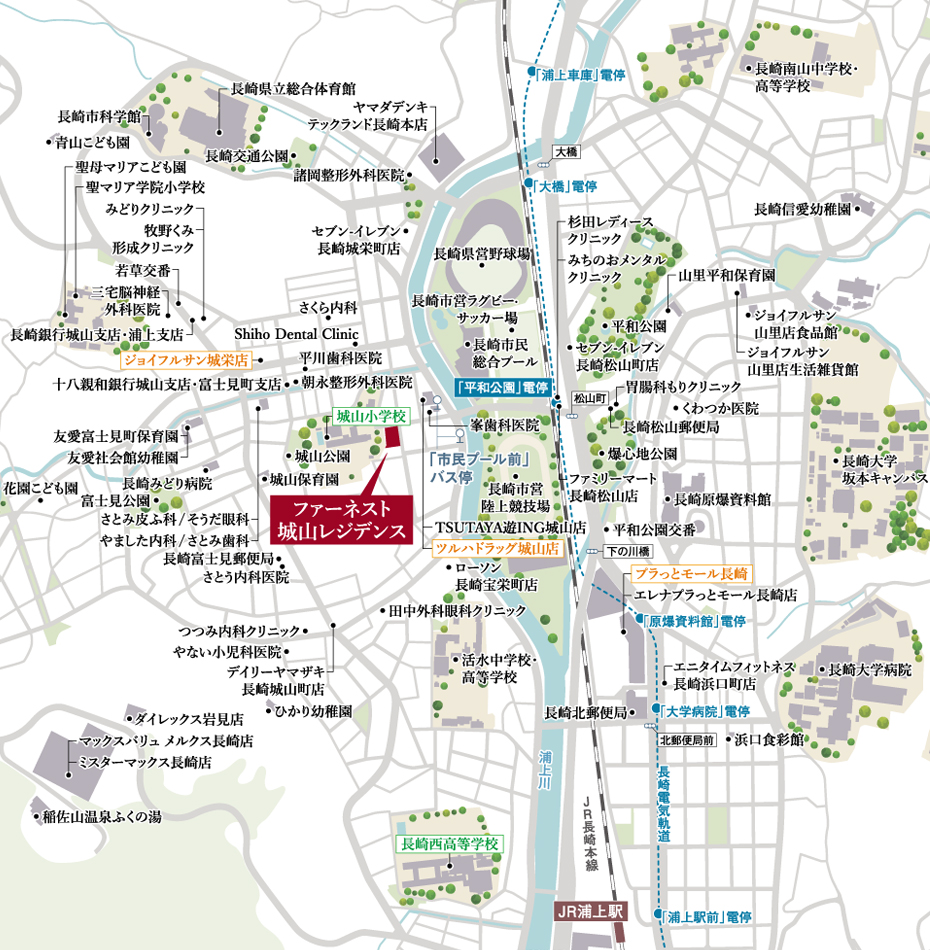 ファーネスト城山レジデンス：案内図
