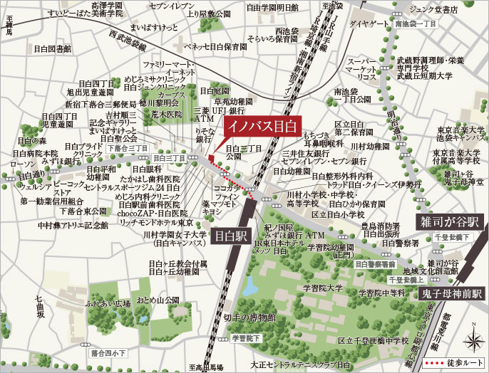 イノバス目白：案内図