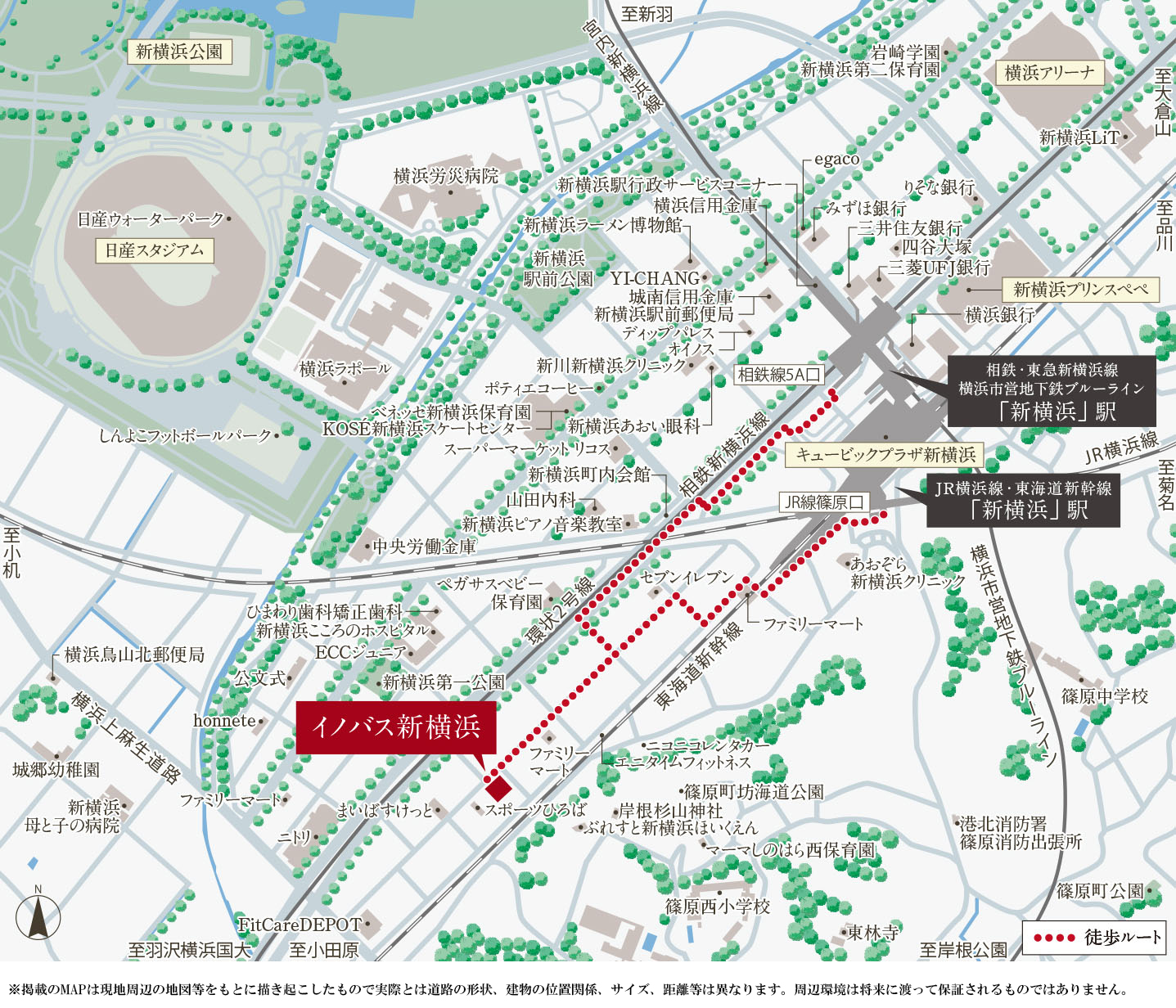 イノバス新横浜：案内図