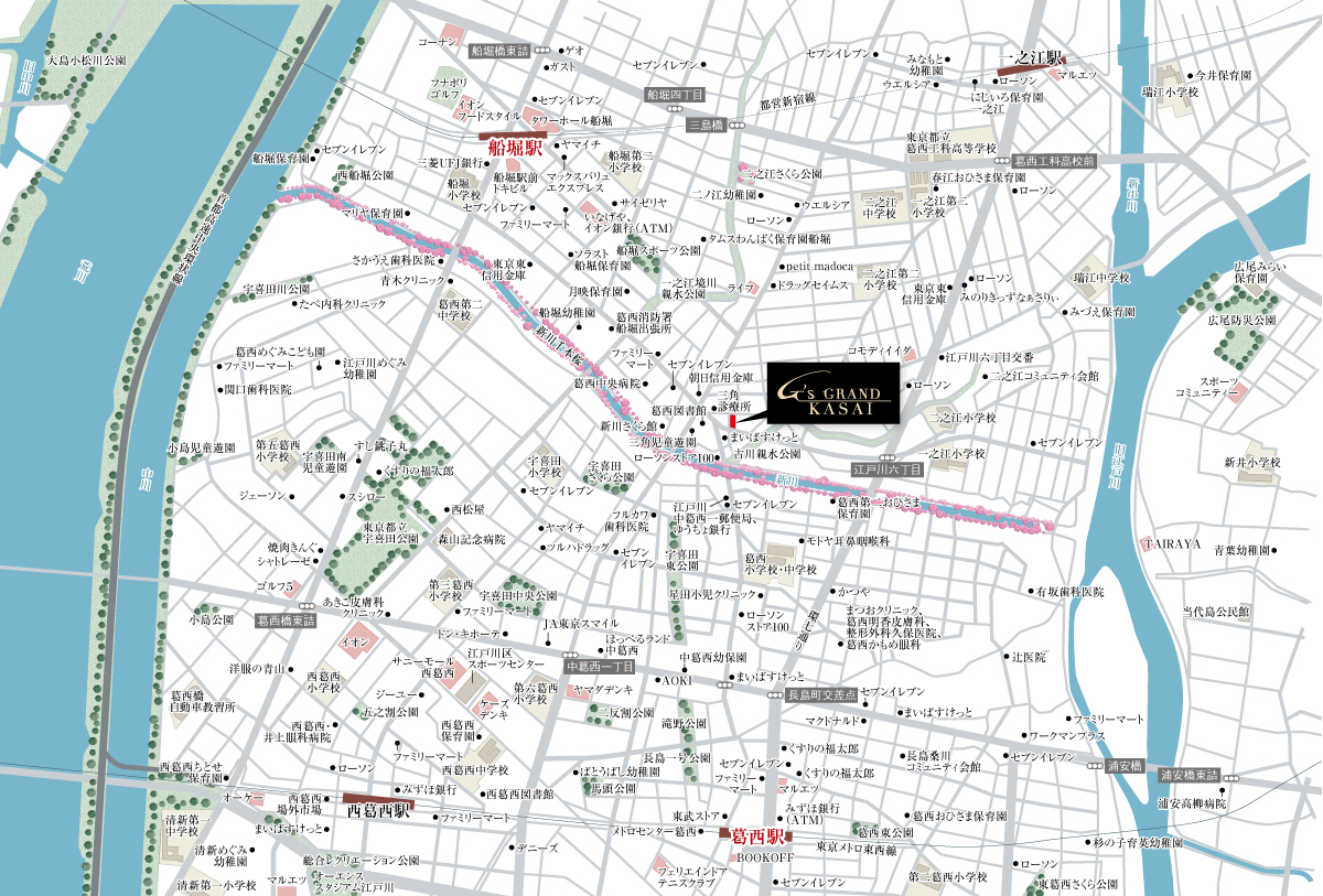 ジーエスグランド葛西：案内図