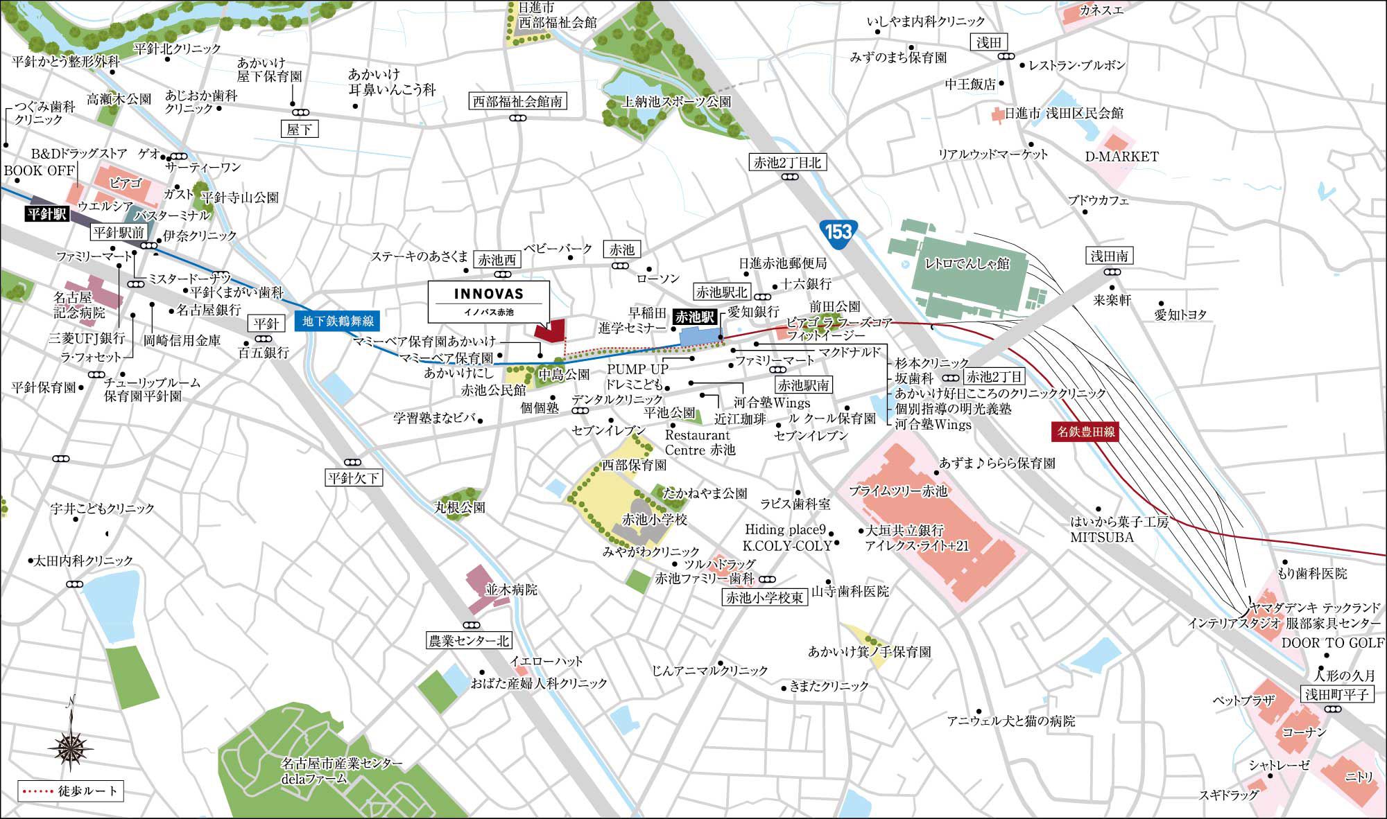 イノバス赤池：案内図
