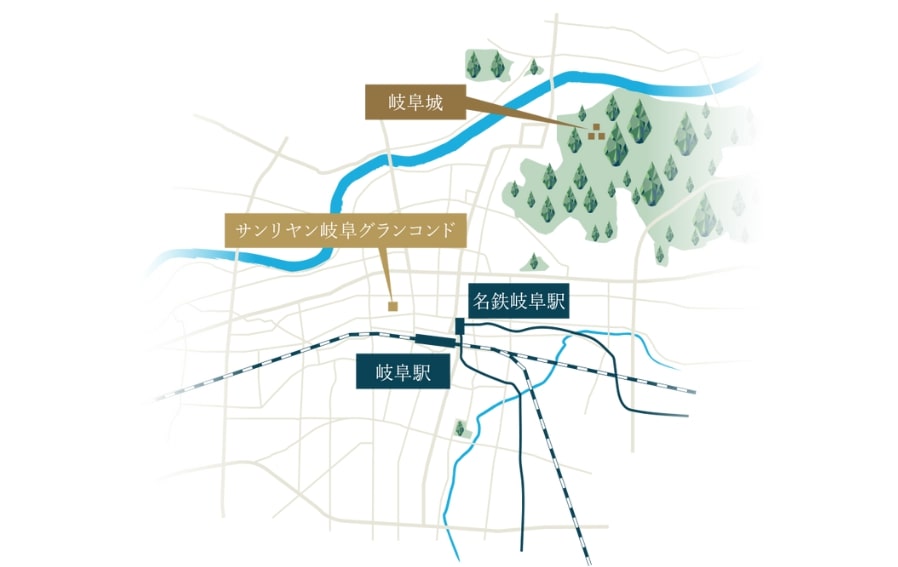 サンリヤン岐阜グランコンド 名古屋を。東京を。暮らしを広げる駅近ポジション