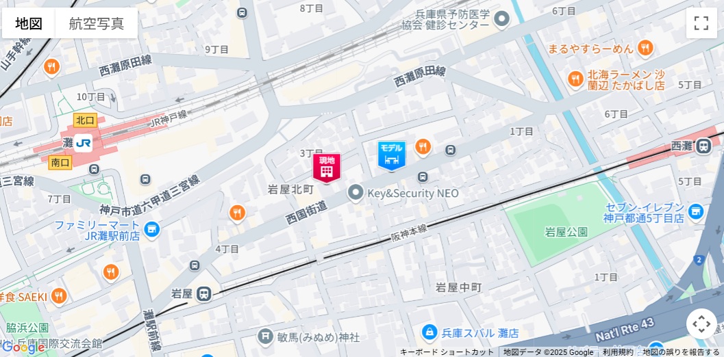 ヴィンテージ灘：モデルルーム地図