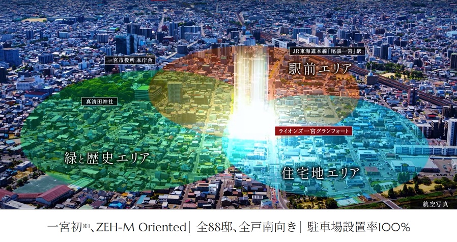 ライオンズ一宮グランフォート 緑を纏う、新基準。