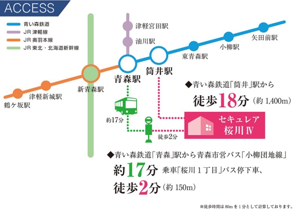 ホームズ ダイワハウス セキュレア桜川iv 建築条件付宅地分譲 青森市 青い森鉄道 筒井 駅から徒歩18分の土地 分譲地