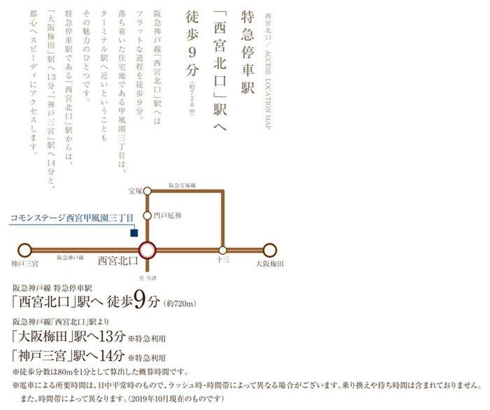 ホームズ コモンステージ西宮甲風園三丁目 建築条件付土地 西宮市 阪急神戸本線西宮北口駅より徒歩9分の土地 分譲地