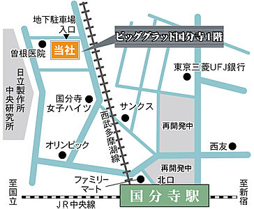 株式会社エステート白馬 国分寺店の周辺地図