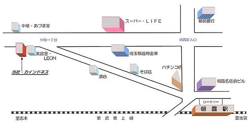 カインドネス株式会社の周辺地図