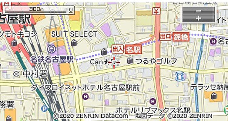 シャーメゾンショップ名駅店 積和レント株式会社の周辺地図