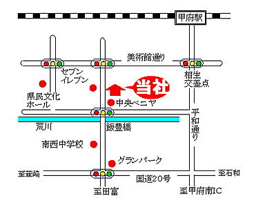 有限会社セントラルホームズの周辺地図