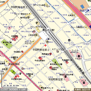 賃貸館東加古川店 ルークスター株式会社の周辺地図