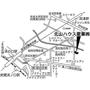 北山ハウス産業株式会社 本店の周辺地図