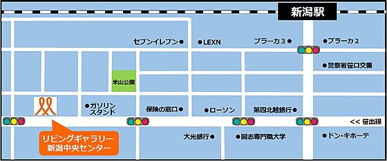 株式会社リビングギャラリー 新潟中央センター店の周辺地図