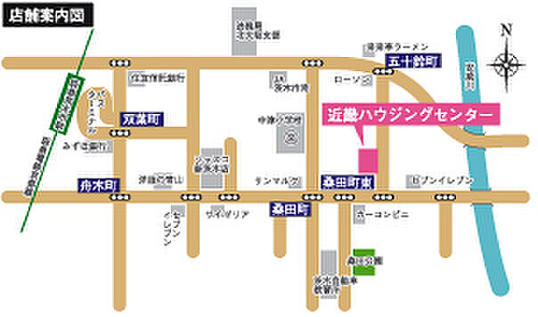 株式会社近畿ハウジングセンターの周辺地図