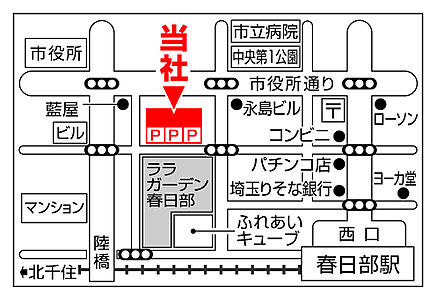 アオイ土地建物株式会社の周辺地図