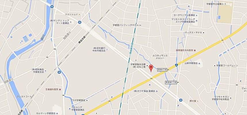 LIXIL賃貸ショップ 株式会社あるある不動産 宇都宮東店の周辺地図