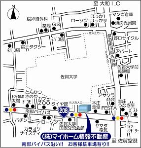 株式会社マイホーム情報不動産 佐大前支店の周辺地図