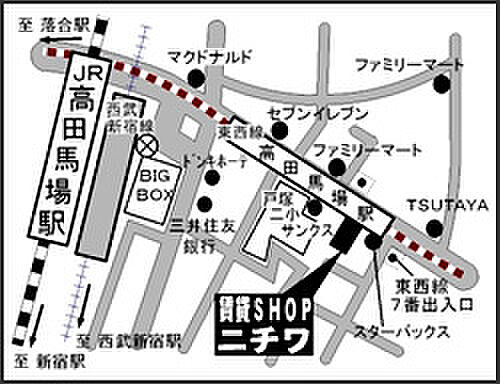 株式会社ニチワ 高田馬場営業所の周辺地図