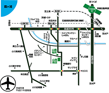 株式会社山義地所の周辺地図