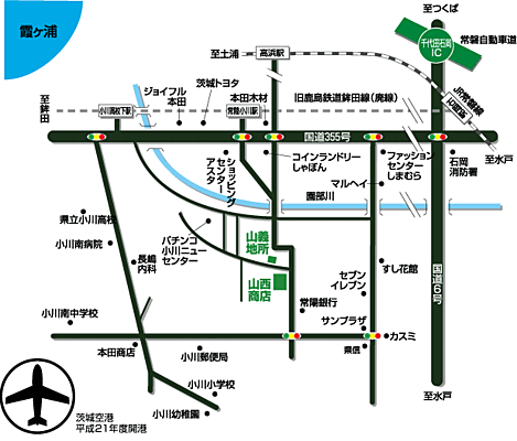 株式会社山義地所の周辺地図
