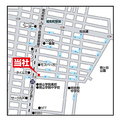 株式会社ストレートホームの周辺地図
