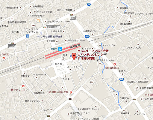 MSニューマン株式会社　カインドハウジング泉佐野駅前店の周辺地図