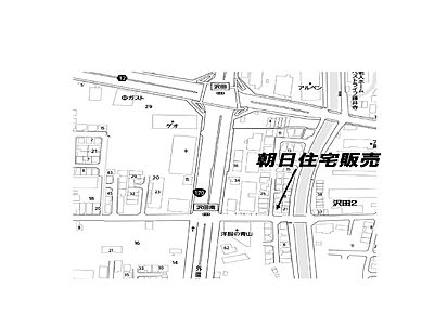朝日住宅販売の周辺地図