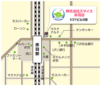 株式会社スマイエ　赤羽店の周辺地図