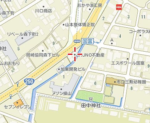 BRUNO不動産株式会社 エイブルNW岡山国富店の周辺地図