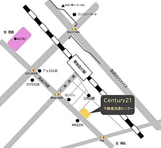 センチュリー21 株式会社不動産流通センターの周辺地図