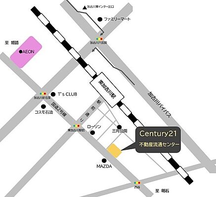 センチュリー21 株式会社不動産流通センターの周辺地図