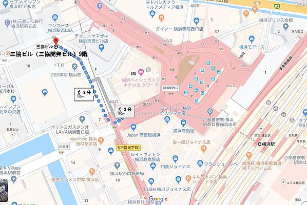 株式会社リブマックスリーシング 横浜駅前店の周辺地図