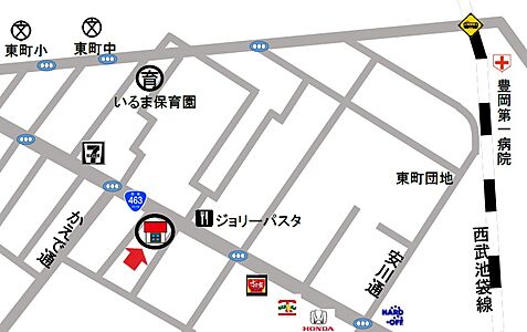 有限会社石井不動産の周辺地図