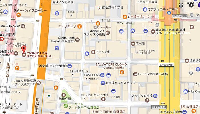 ホームズ 地図 アクセス情報 住む ズ 四ツ橋堀江店 株式会社谷山企画 不動産会社 不動産屋 の検索