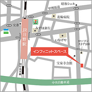 株式会社インフィニットスペースの周辺地図