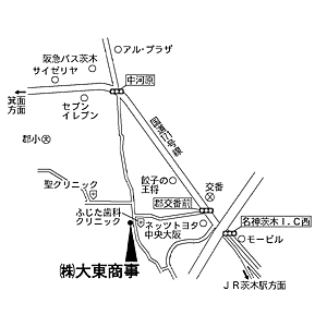 株式会社大東商事の周辺地図