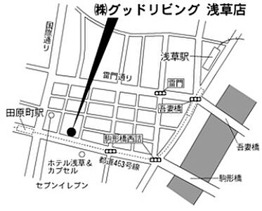 株式会社グッドリビング　浅草店の周辺地図
