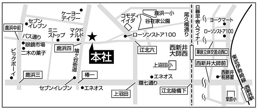株式会社ハウスセイラーズ 本社の周辺地図