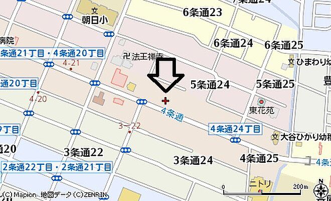株式会社常口アトム　旭川豊岡店の周辺地図