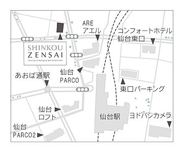 株式会社深考全幸 仙台オフィスの周辺地図