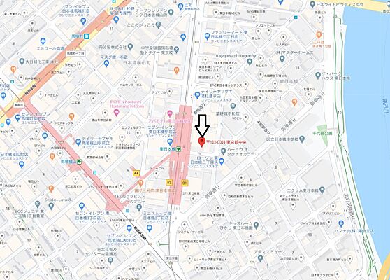 株式会社アスリート 仲介事業部の周辺地図