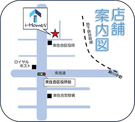 i‐homes’　株式会社アイリスケアサービスの周辺地図