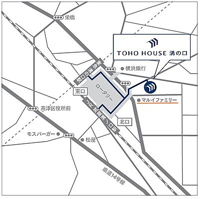 ホームズ 地図 アクセス情報 株式会社東宝ハウス溝の口 不動産会社 不動産屋 の検索