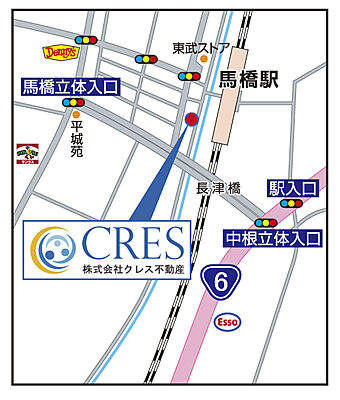 株式会社クレス不動産　松戸本店の周辺地図
