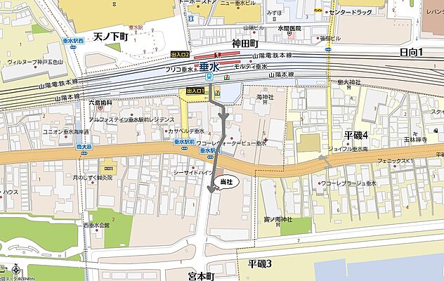 株式会社LiveMate LiveMate垂水店の周辺地図